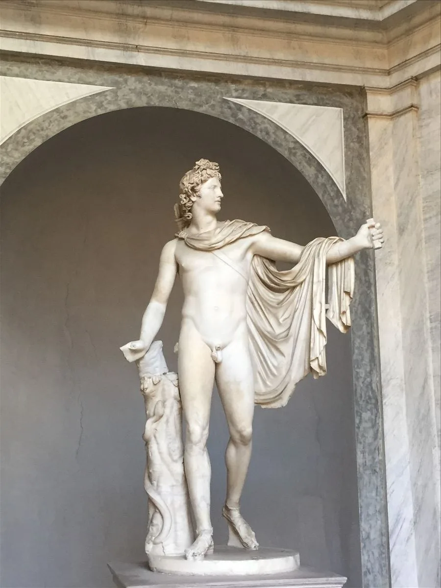 Statue of Apollo Belvedere in the Vatican