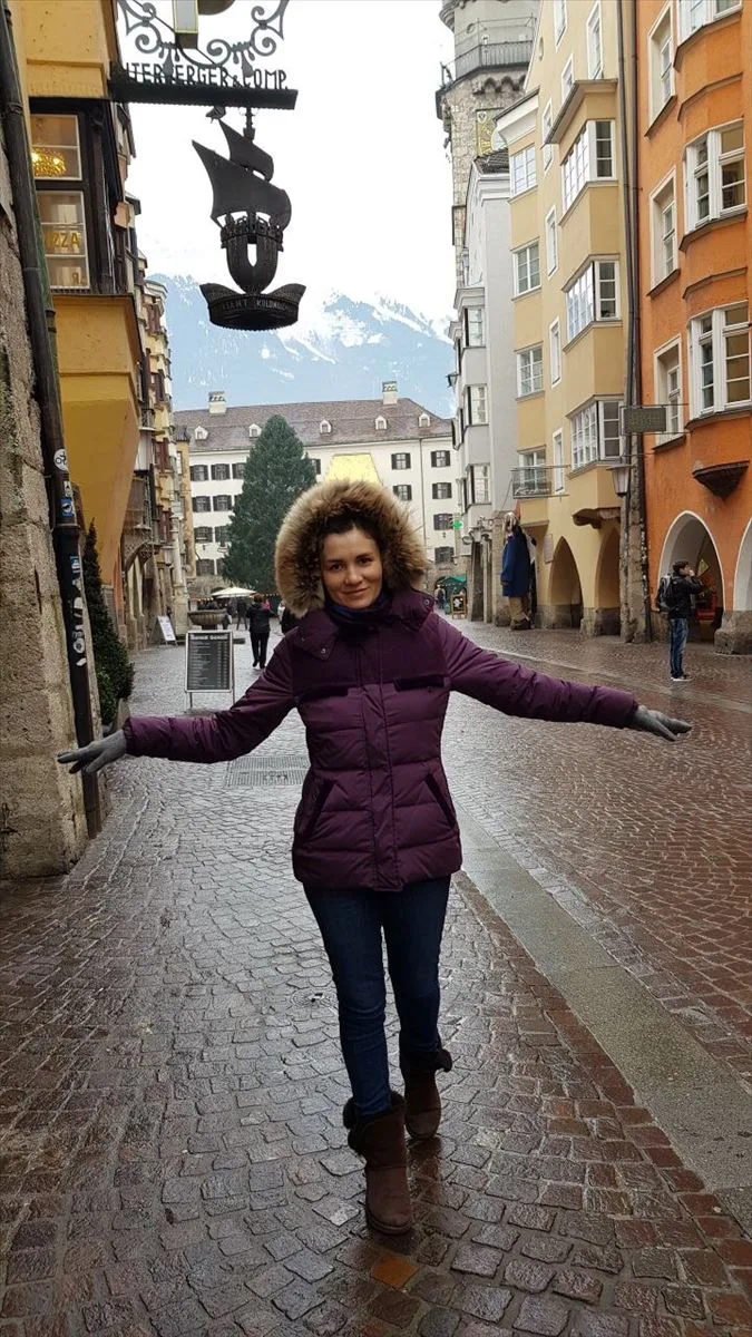 Girl on the streets of Innsbruck