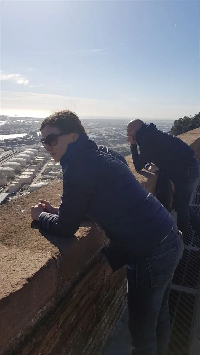 Photographer on a rooftop in Barcelona