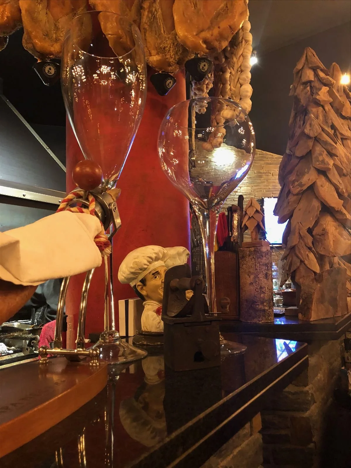 Cheese platter in a restaurant in Andorra