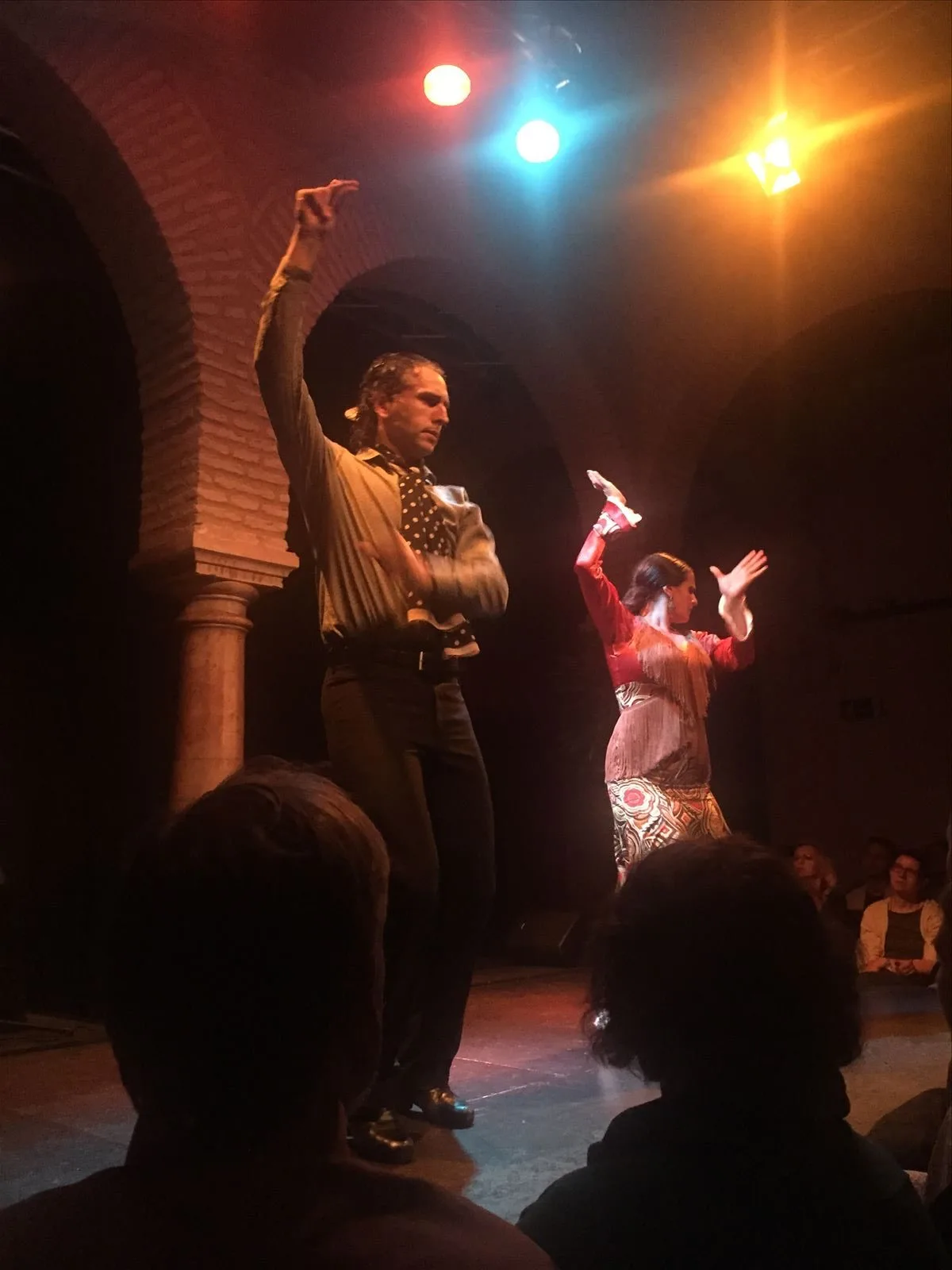 Flamenco dancer in a ruffled dress
