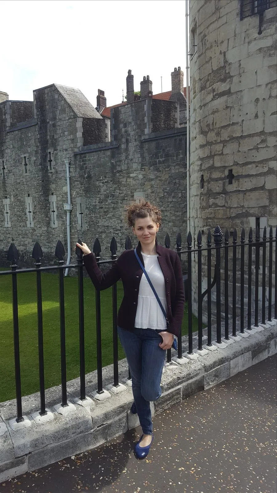 Boy at the Tower of London gates