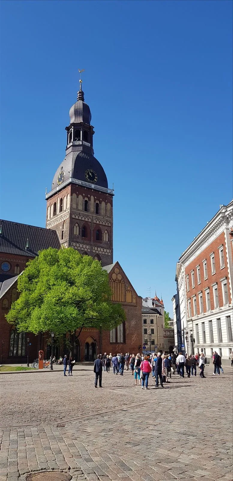 Riga Cathedral and Old Town street