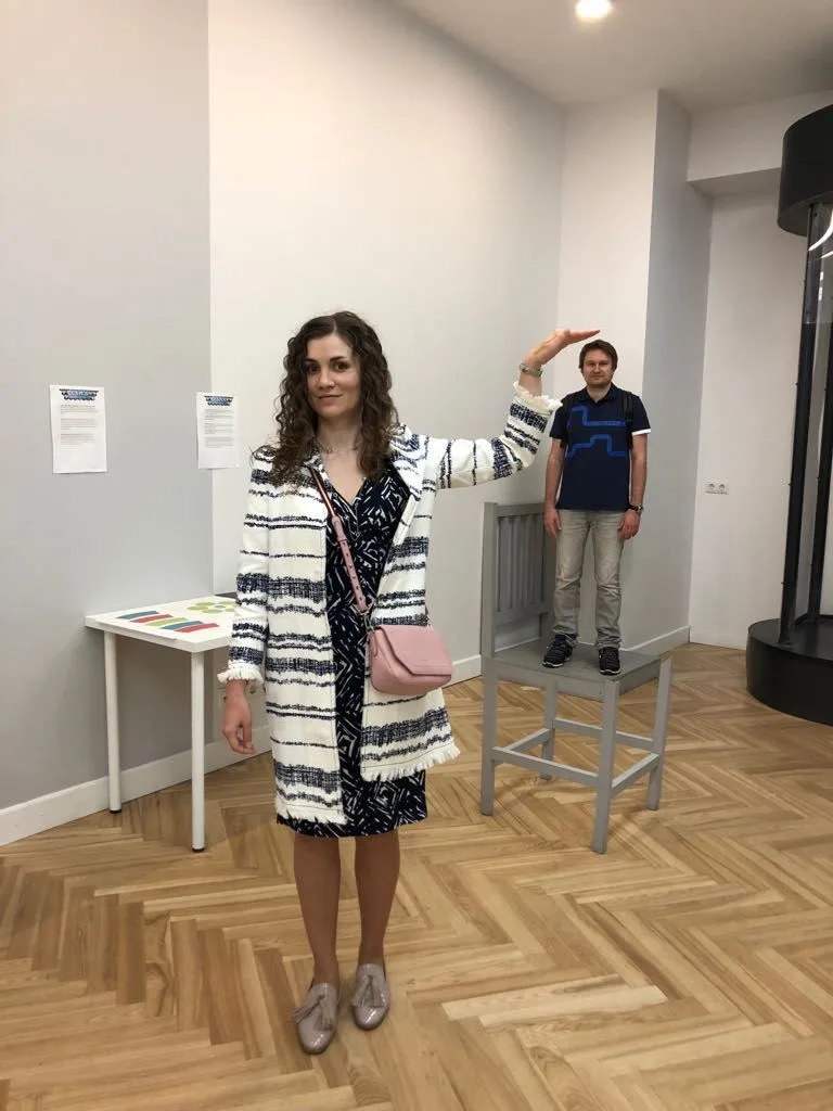 Girl in a clothing boutique in Old Town Riga