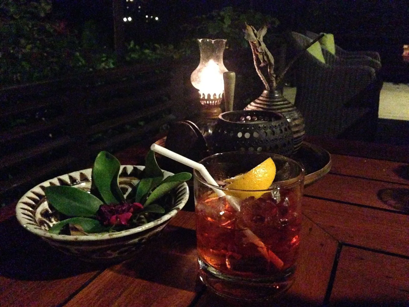 Tropical cocktail on a table, Samui