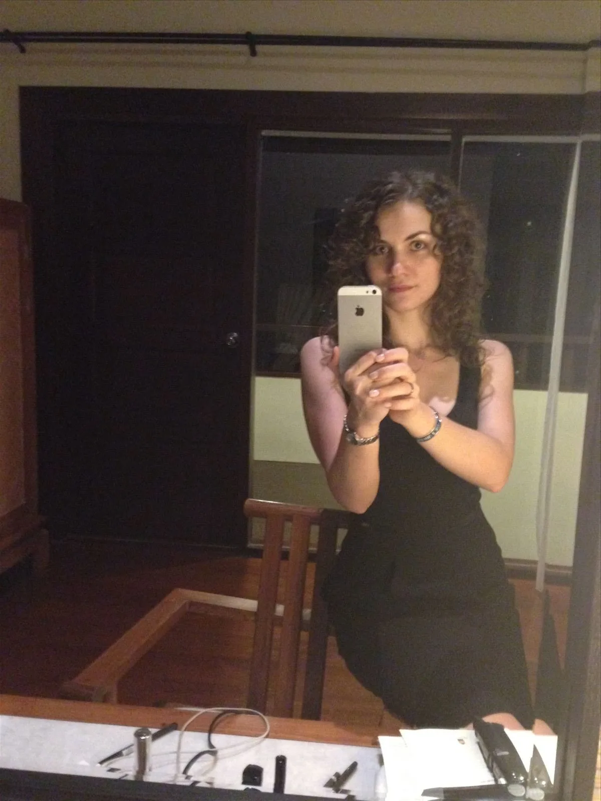 Selfie in the mirror in a hotel room, Samui