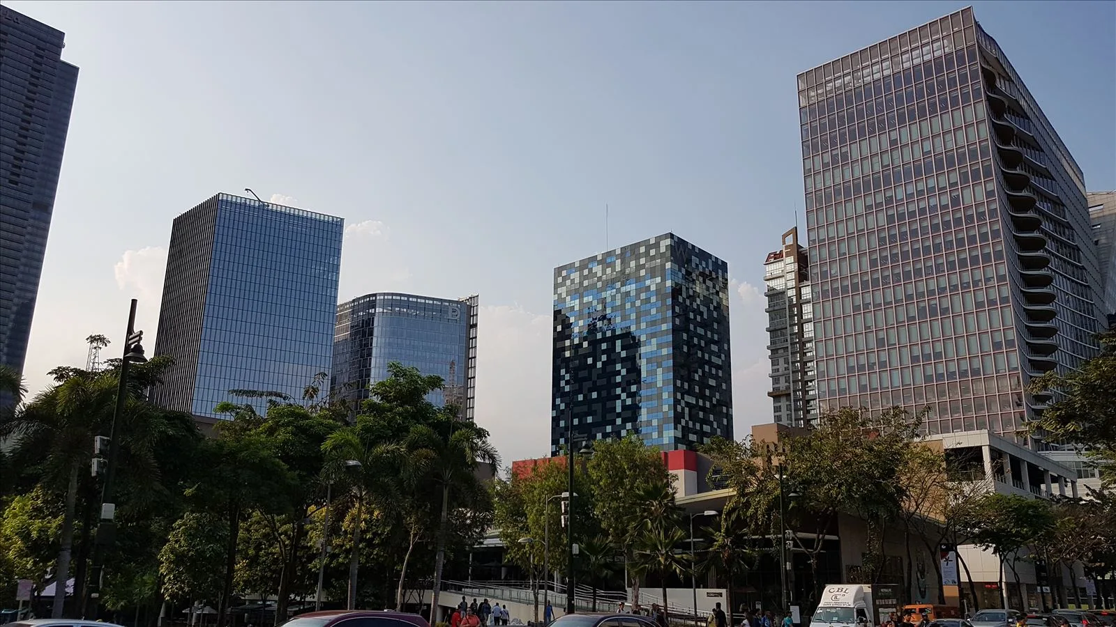 Business district of Makati in Manila