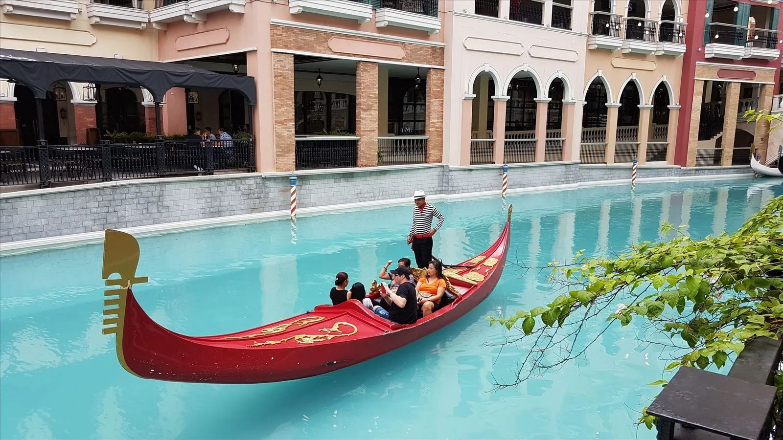 Boat on canal in Venice Makati