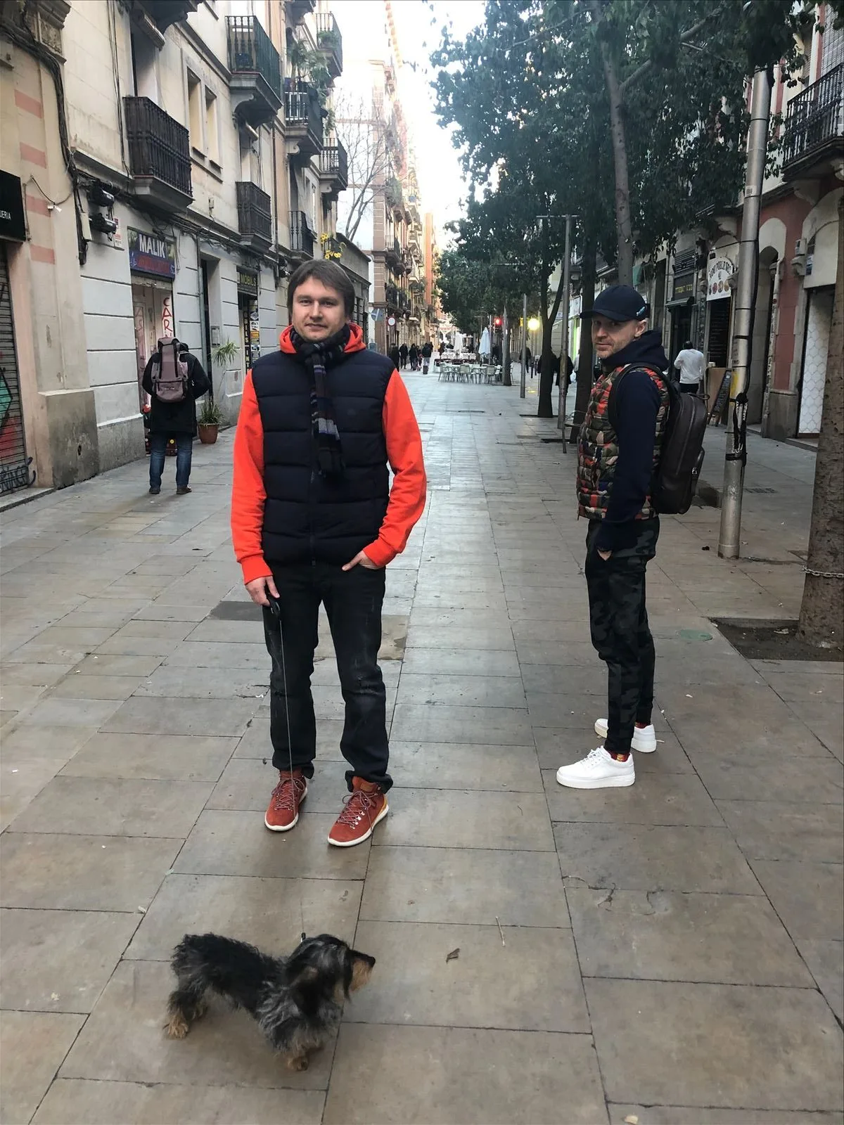 Winter street walk in Andorra