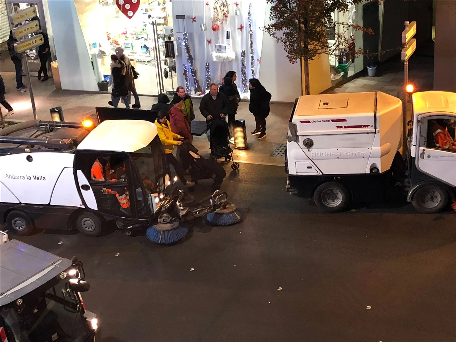 Snow removal equipment on Andorra street