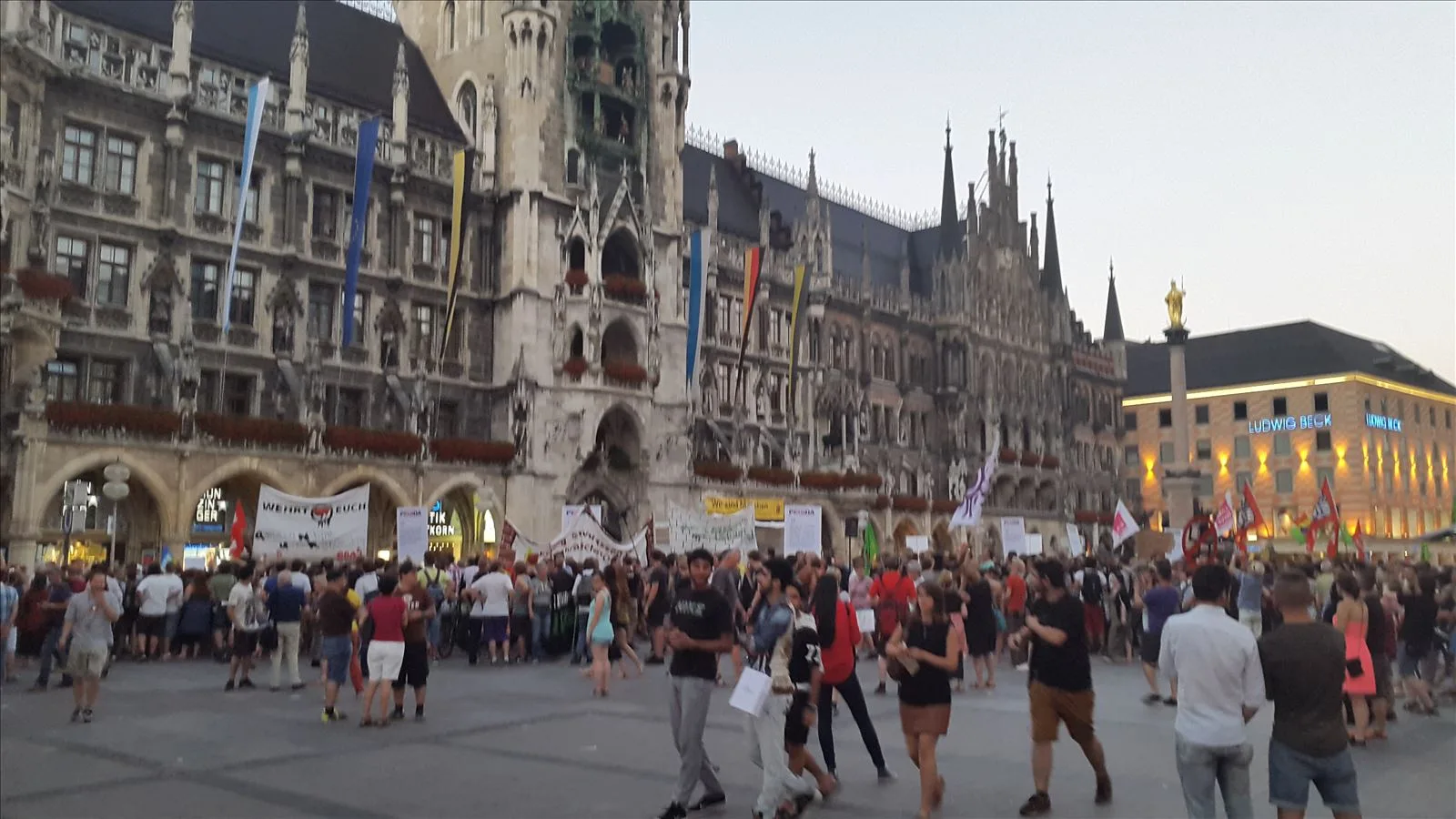 Marienplatz panorama with New Town Hall, Munich