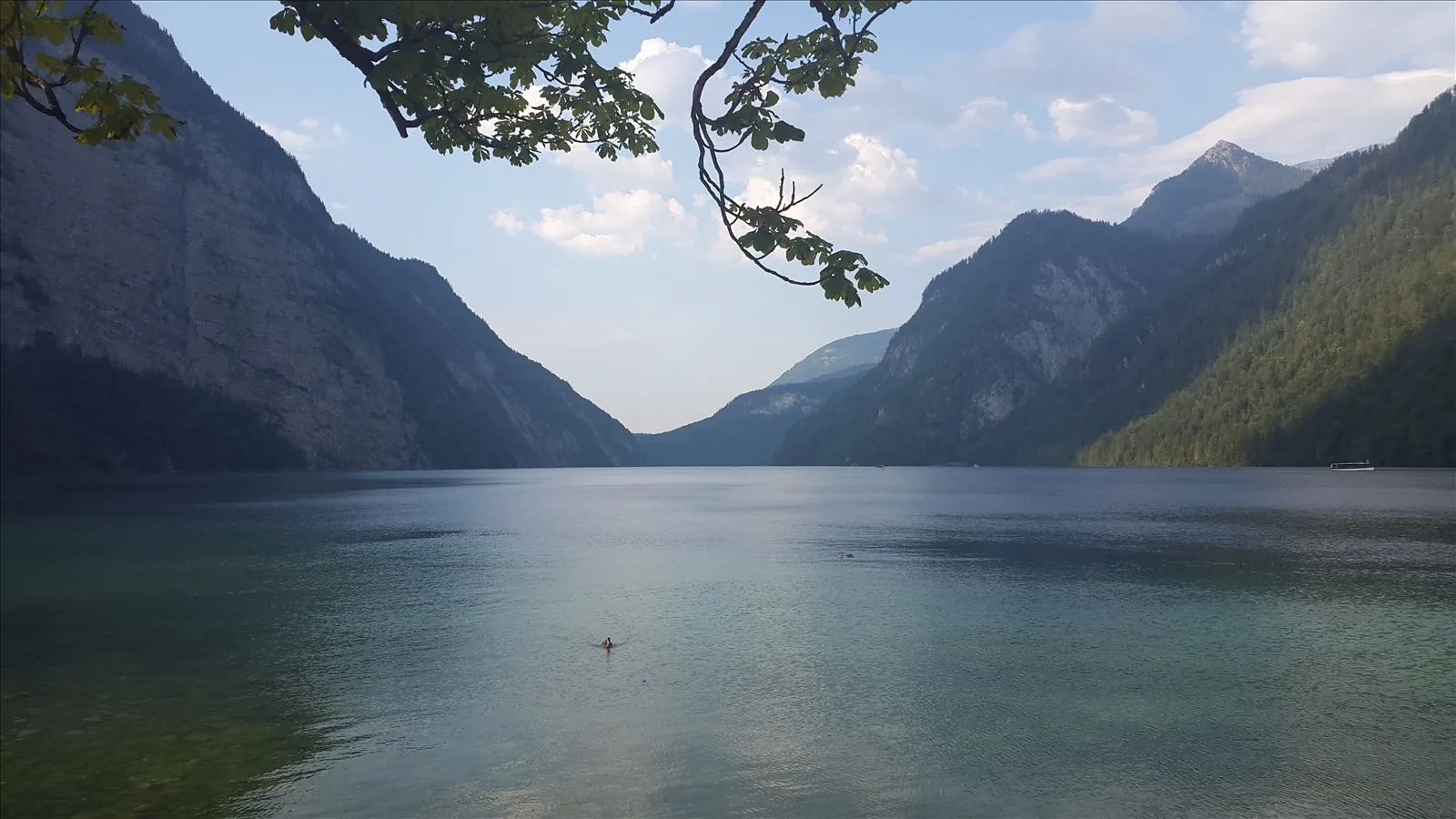 Mountain lake Königssee in Bavarian Alps