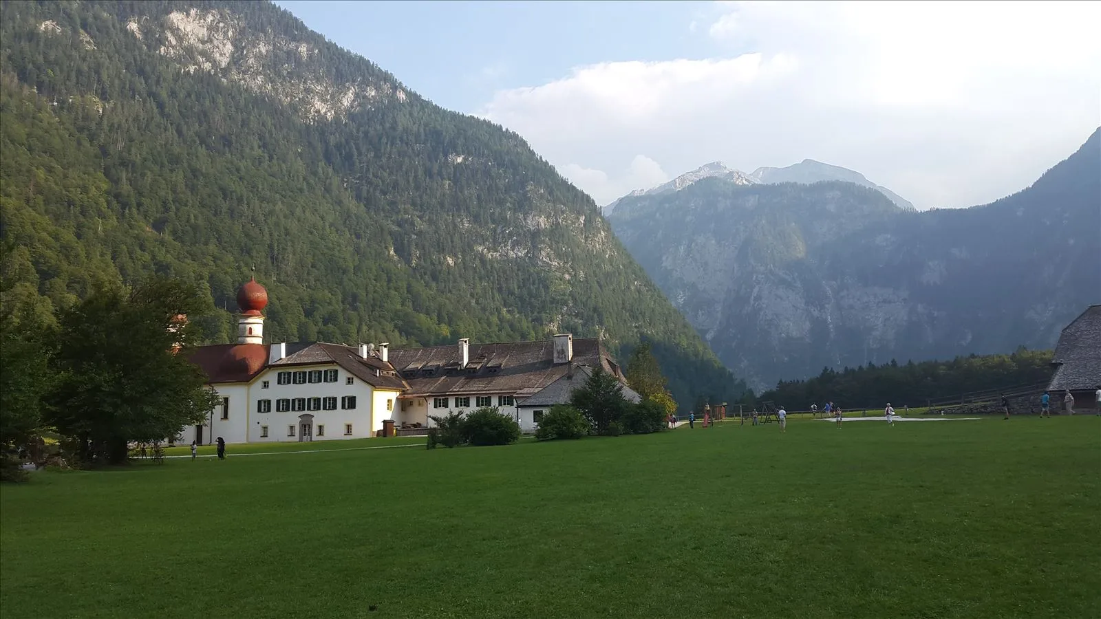 Village by a mountain lake Königssee, Bavaria