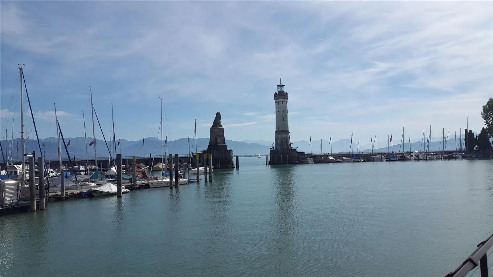 Lindau lighthouse on Lake Constance