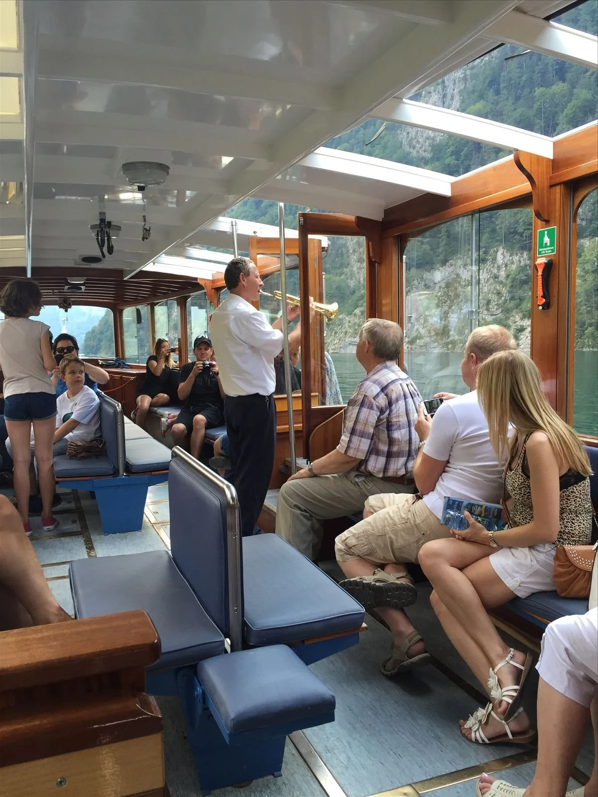 Boat trip on a Bavarian lake