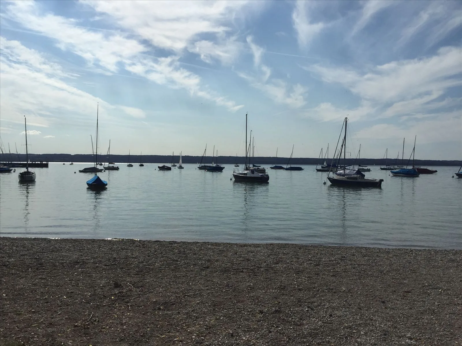 Boats on Lake Starnberg, Bavaria