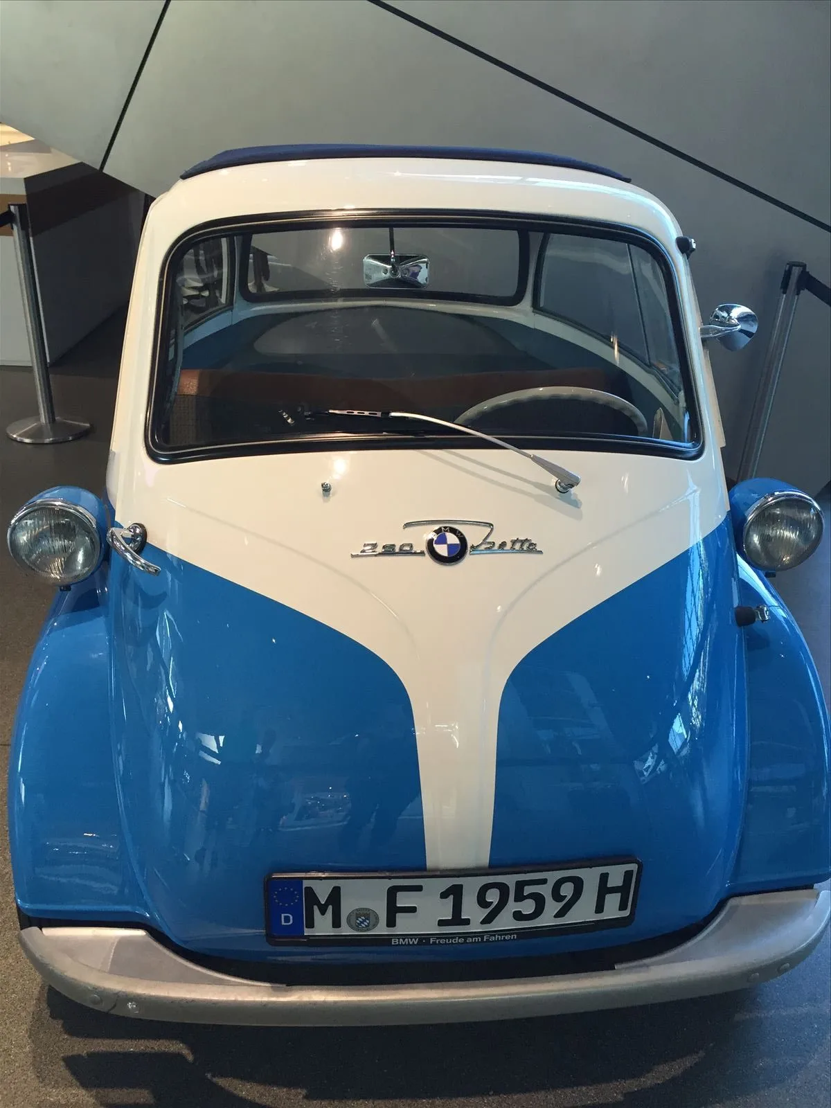 Retro BMW car in BMW museum, Munich