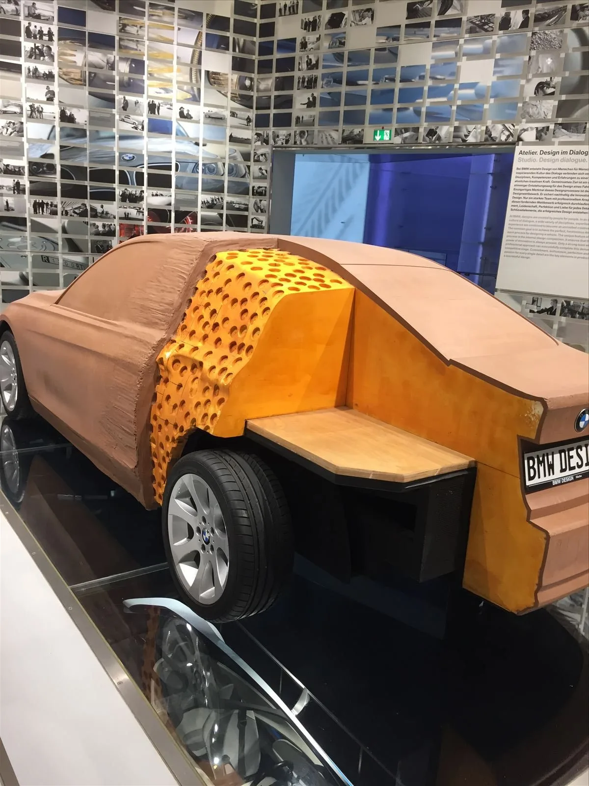 BMW concept car with unusual body in museum
