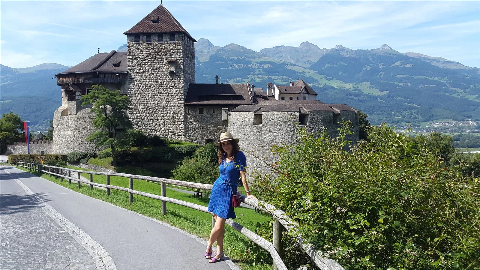 Vaduz Castle above the village on a cliff