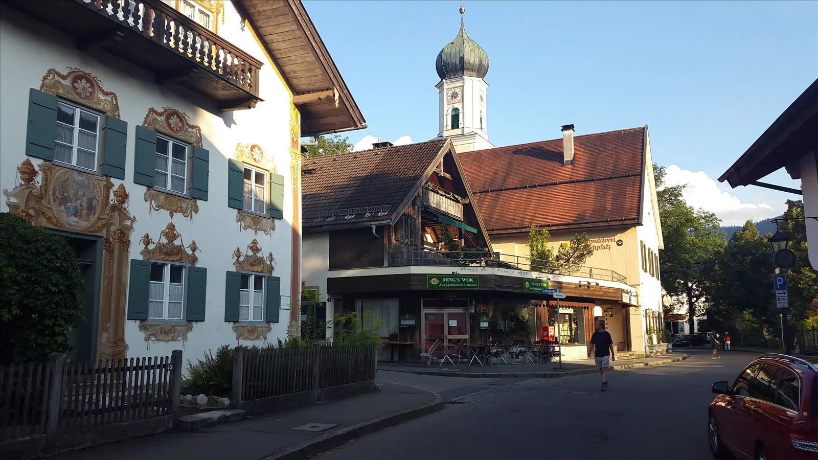 Oberammergau evening street