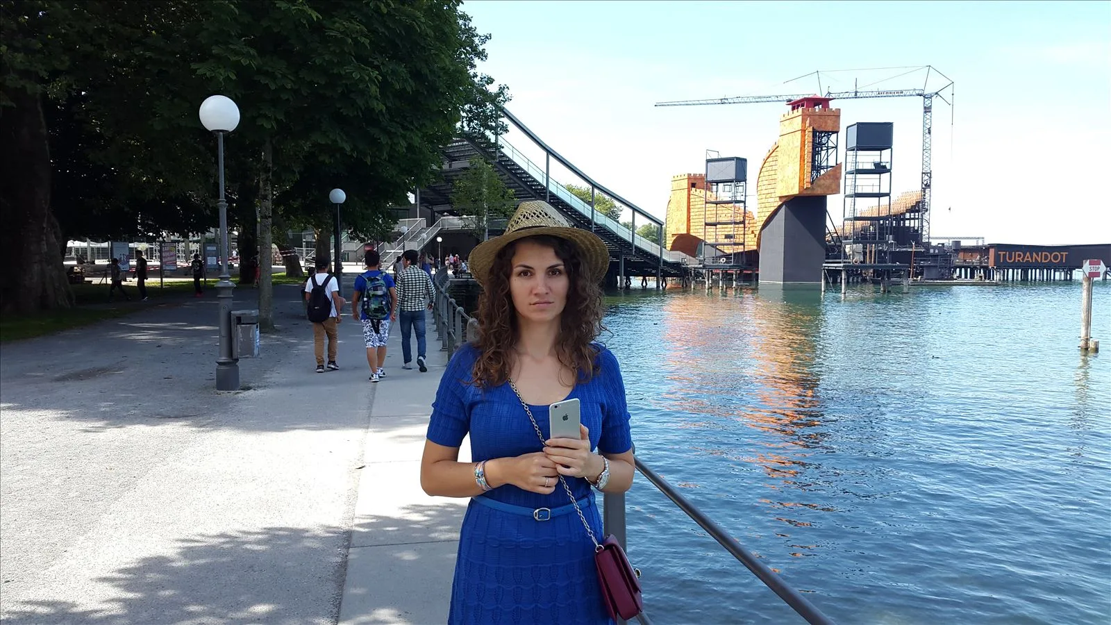 Girl by a lake near Salzburg