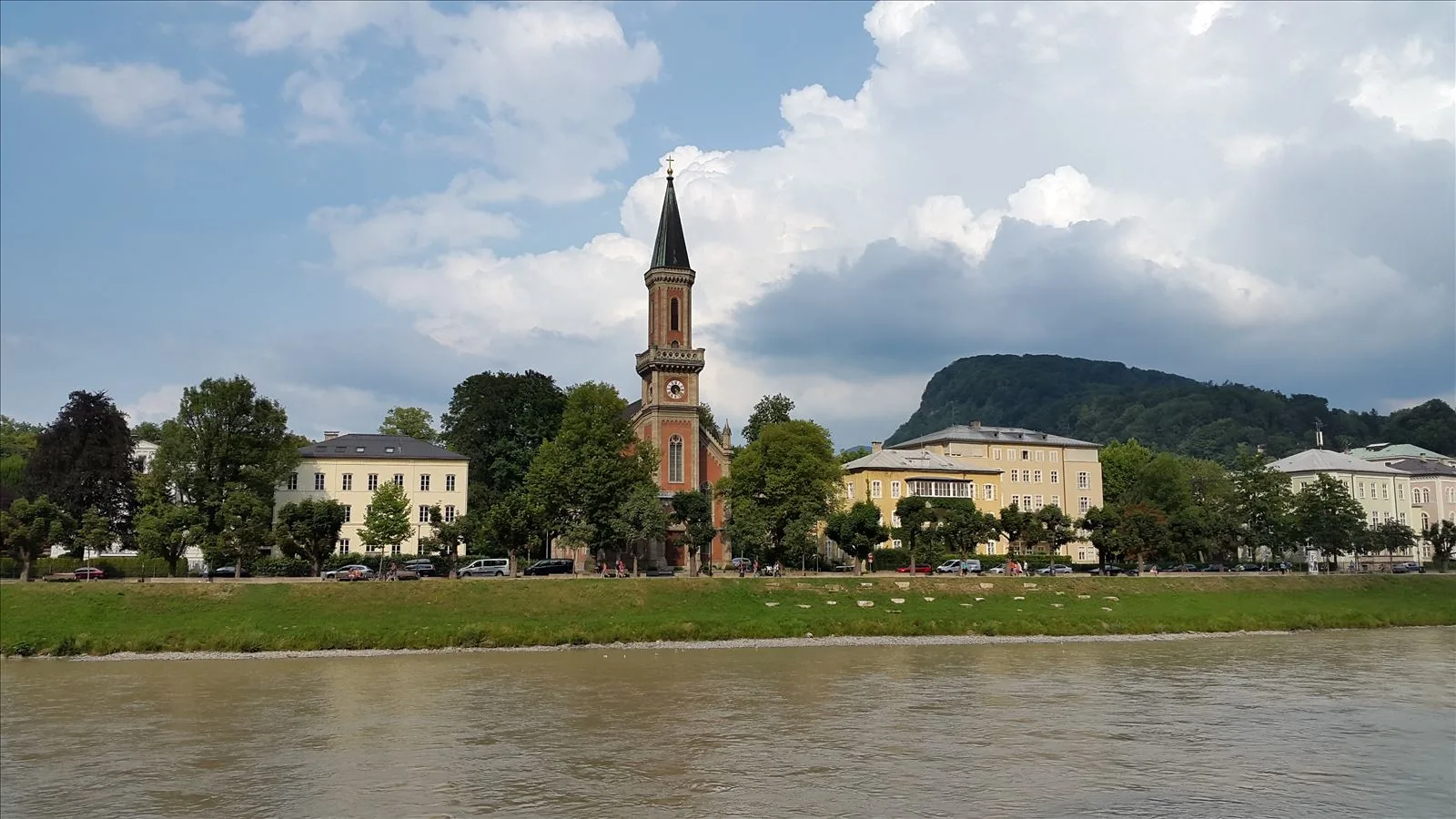 View of Salzburg from the Salzach River
