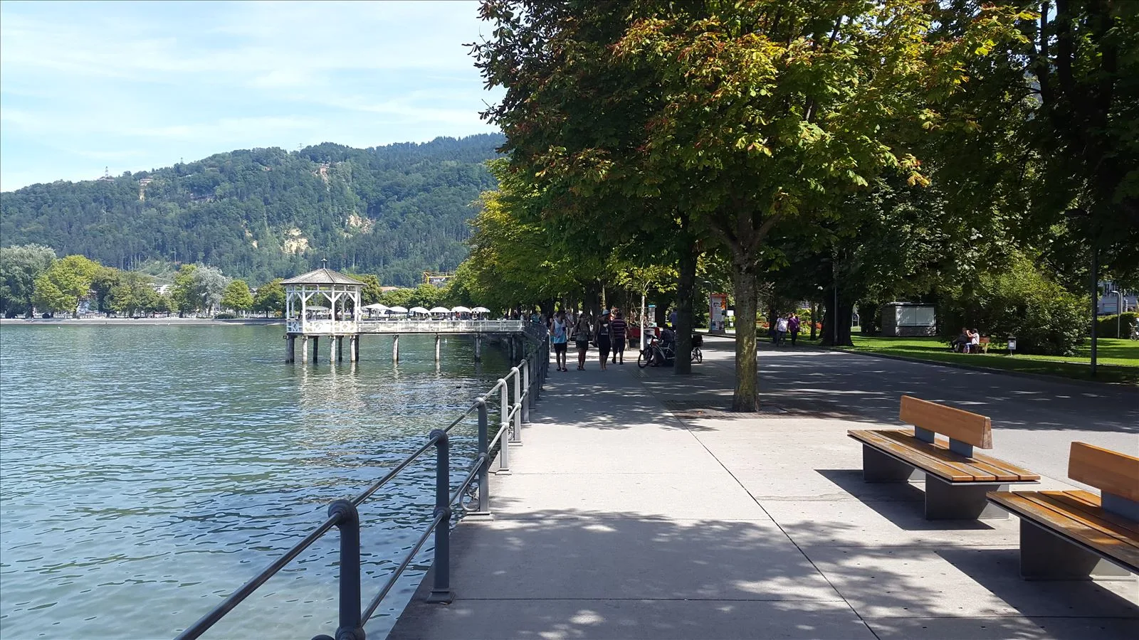 Alpine lake waterfront near Salzburg