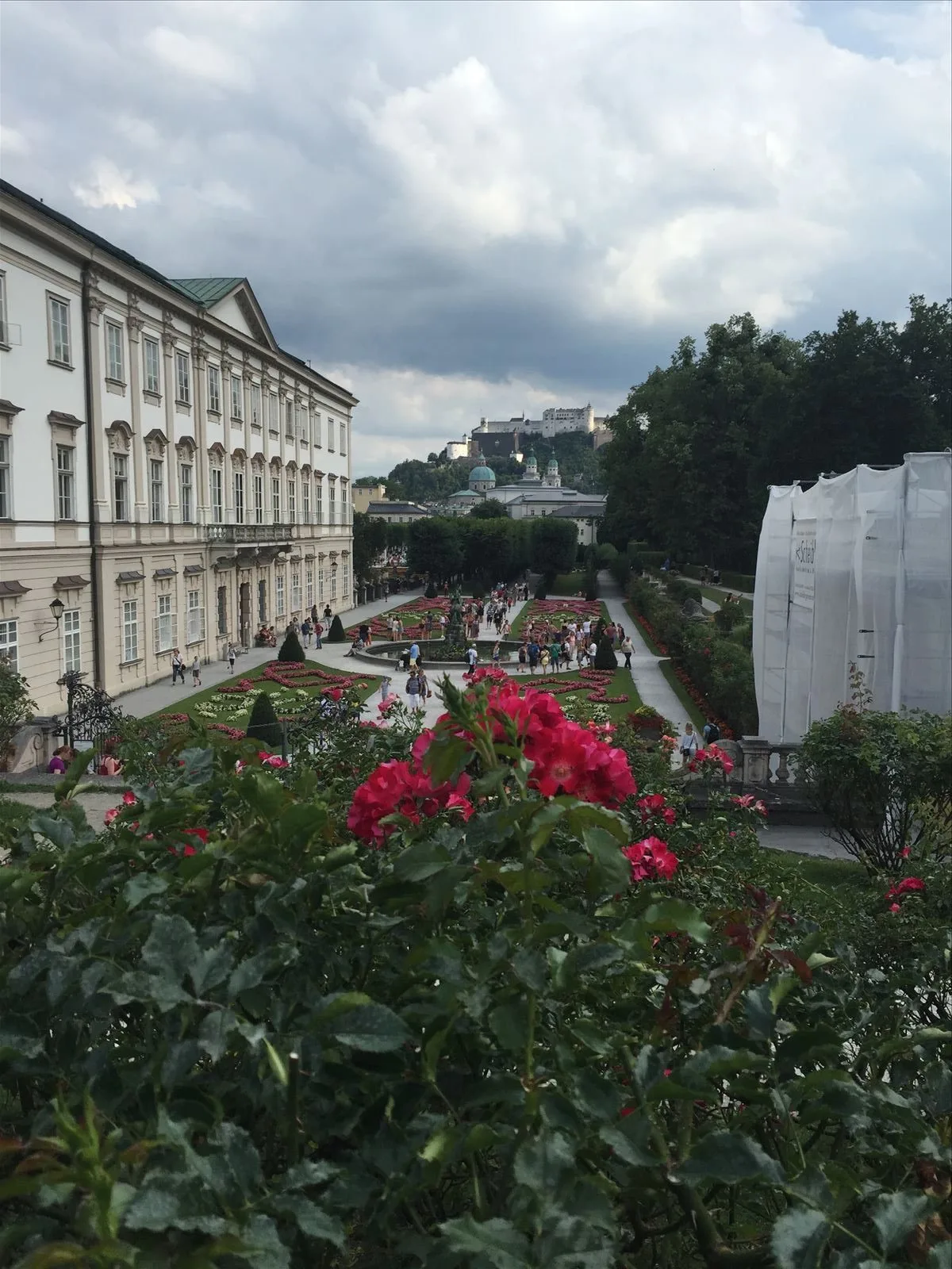 Mirabell Palace and rose garden in Salzburg