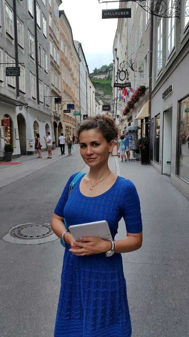Girl on the streets of Salzburg
