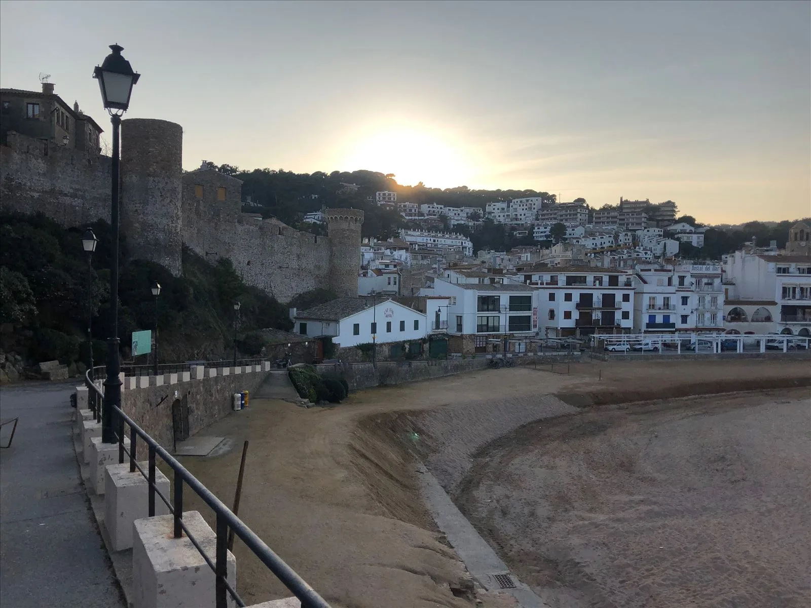Town and cape of Tossa panorama from above