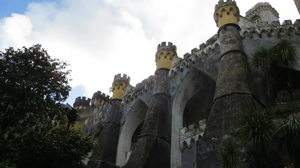 Pena Palace in Sintra with ornate towers