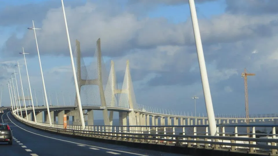 Vasco da Gama Bridge over the Tagus River