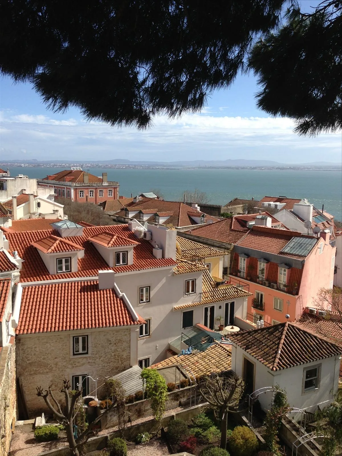 Red tiled roofs of Alfama district, Lisbon