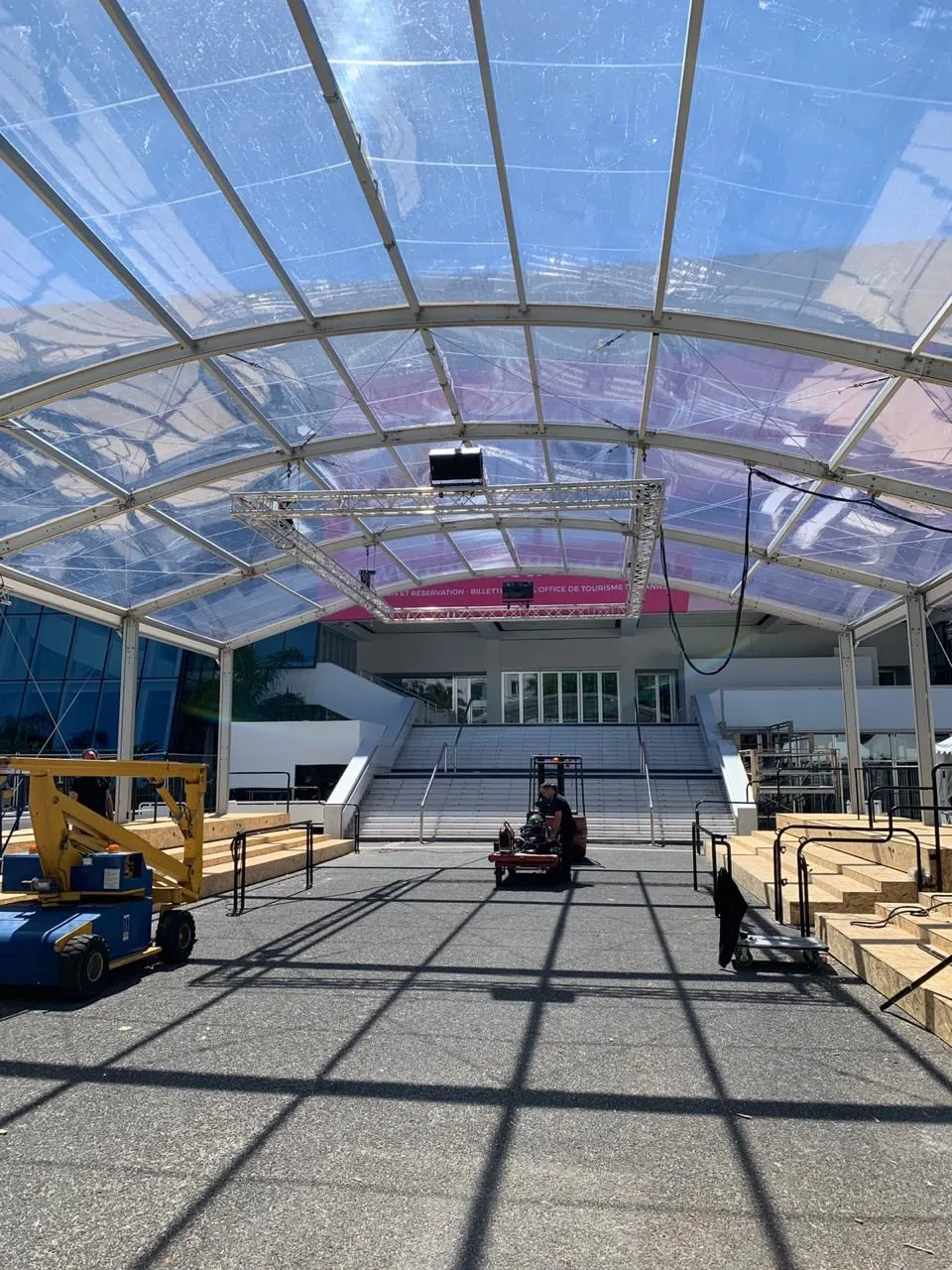 Inside Palais des Festivals in Cannes