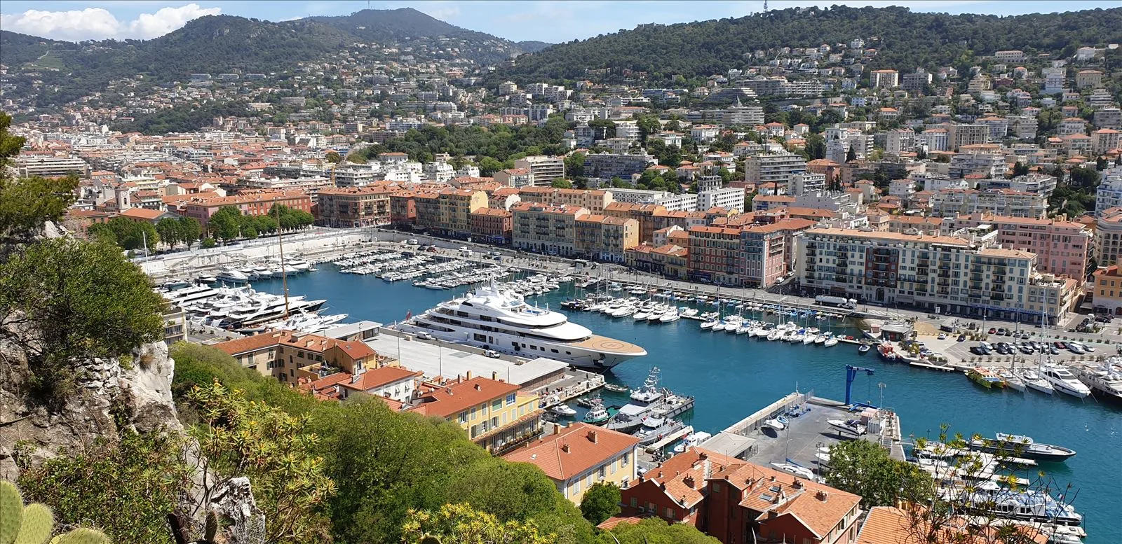Nice - port with yachts from above