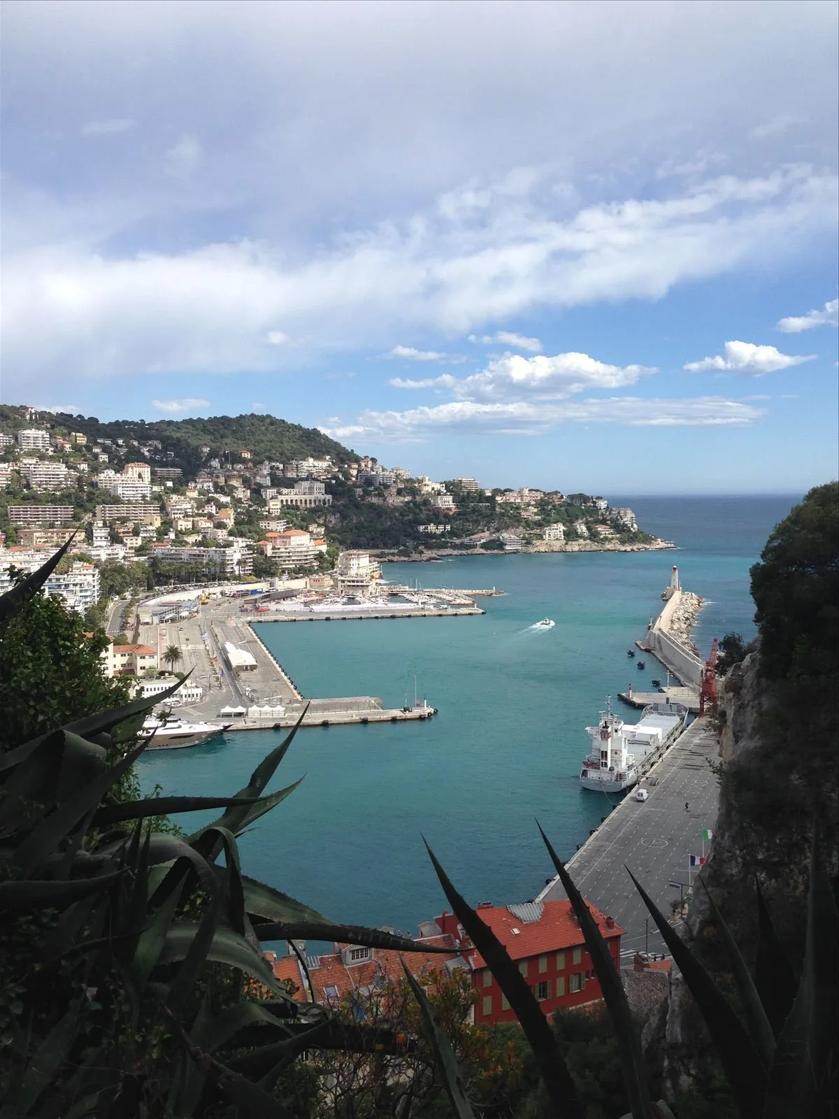 Villefranche bay - aerial view