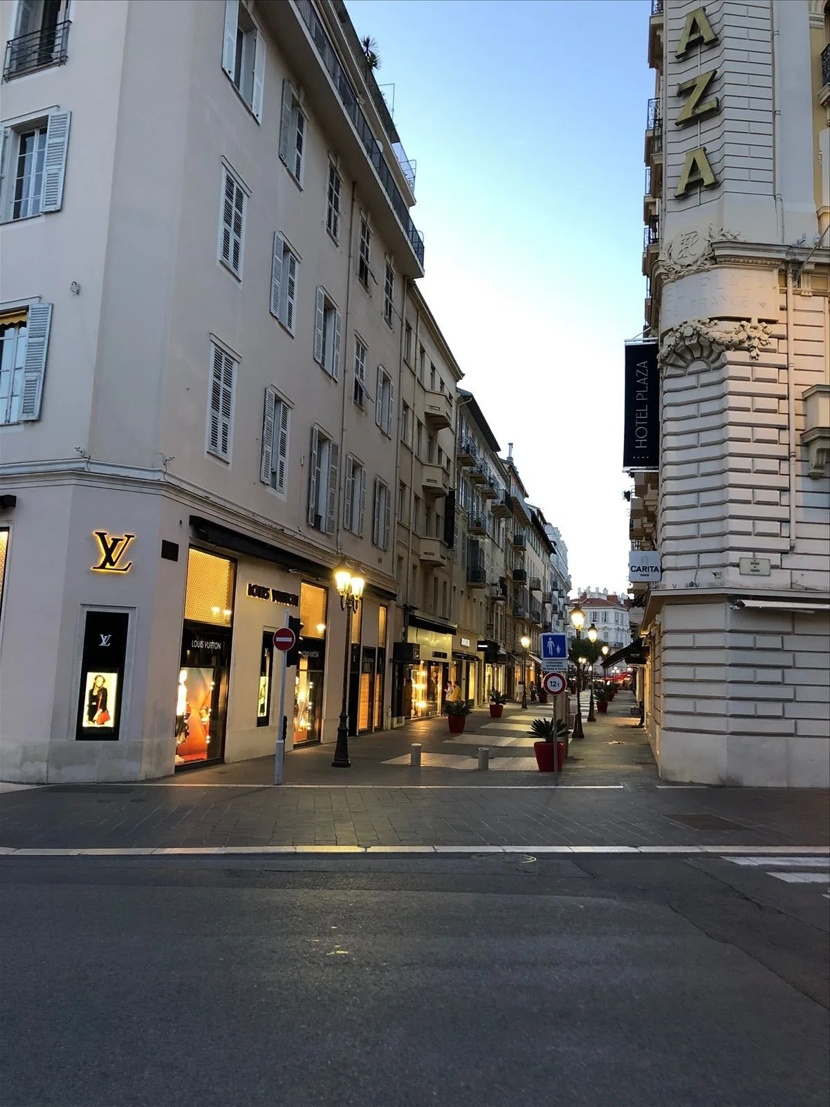 Massena Square — chessboard and tram