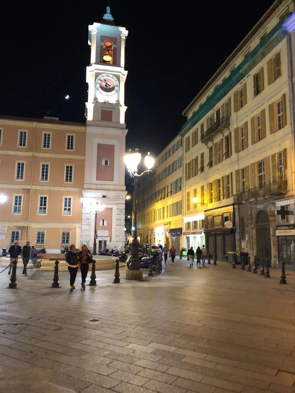 Old town of Nice — tower and sunset
