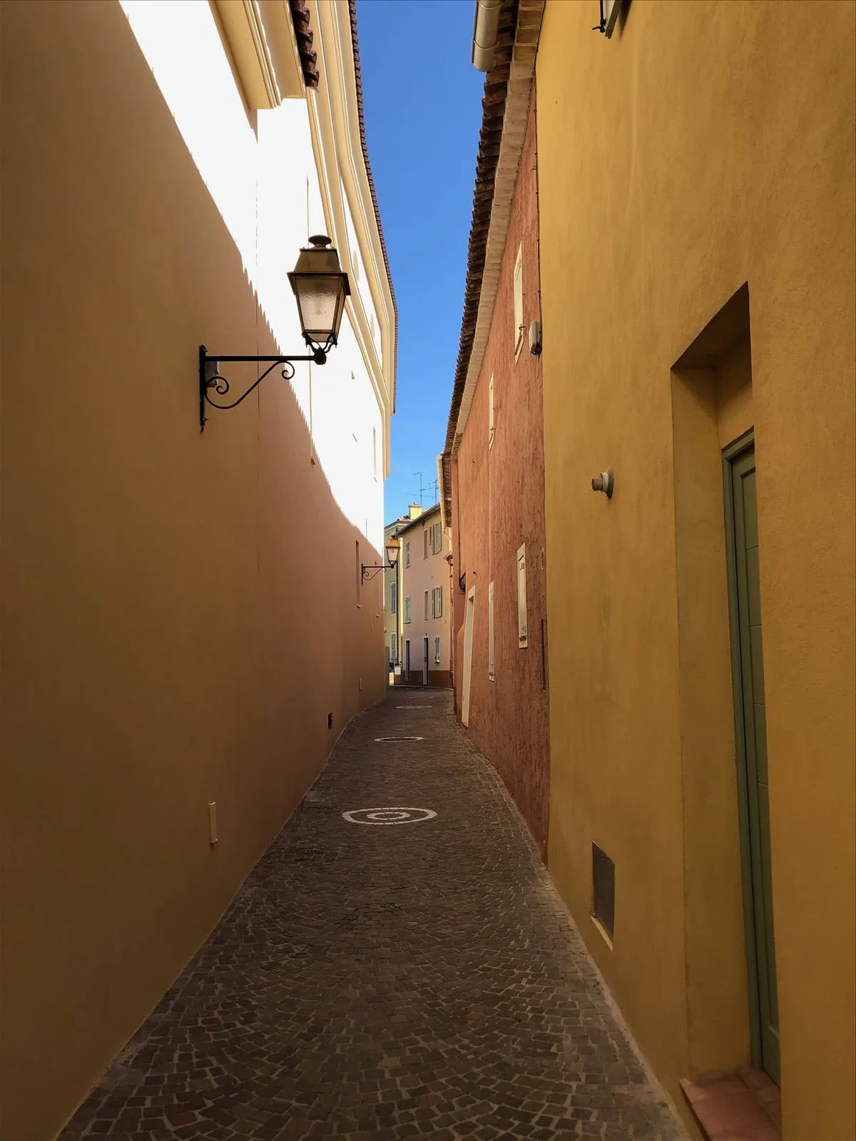 Narrow street of old Boulieu-sur-Mer