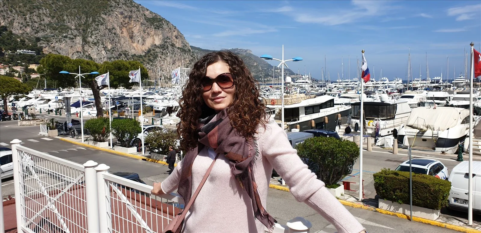 Girl on the promenade in Boulieu-sur-Mer