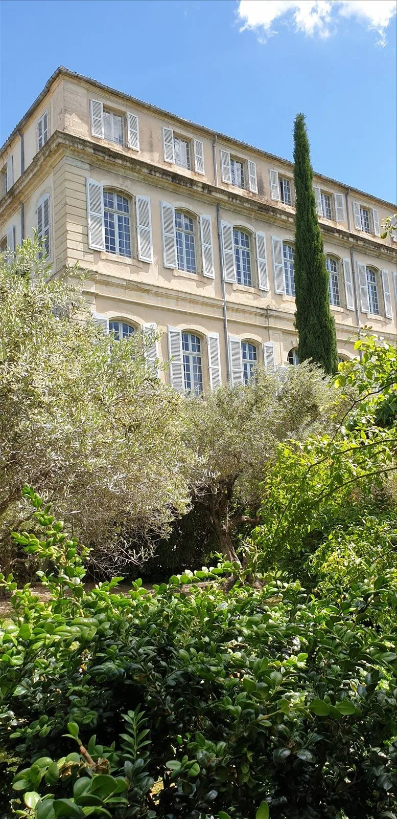 View of Chateau de Mazan from the garden