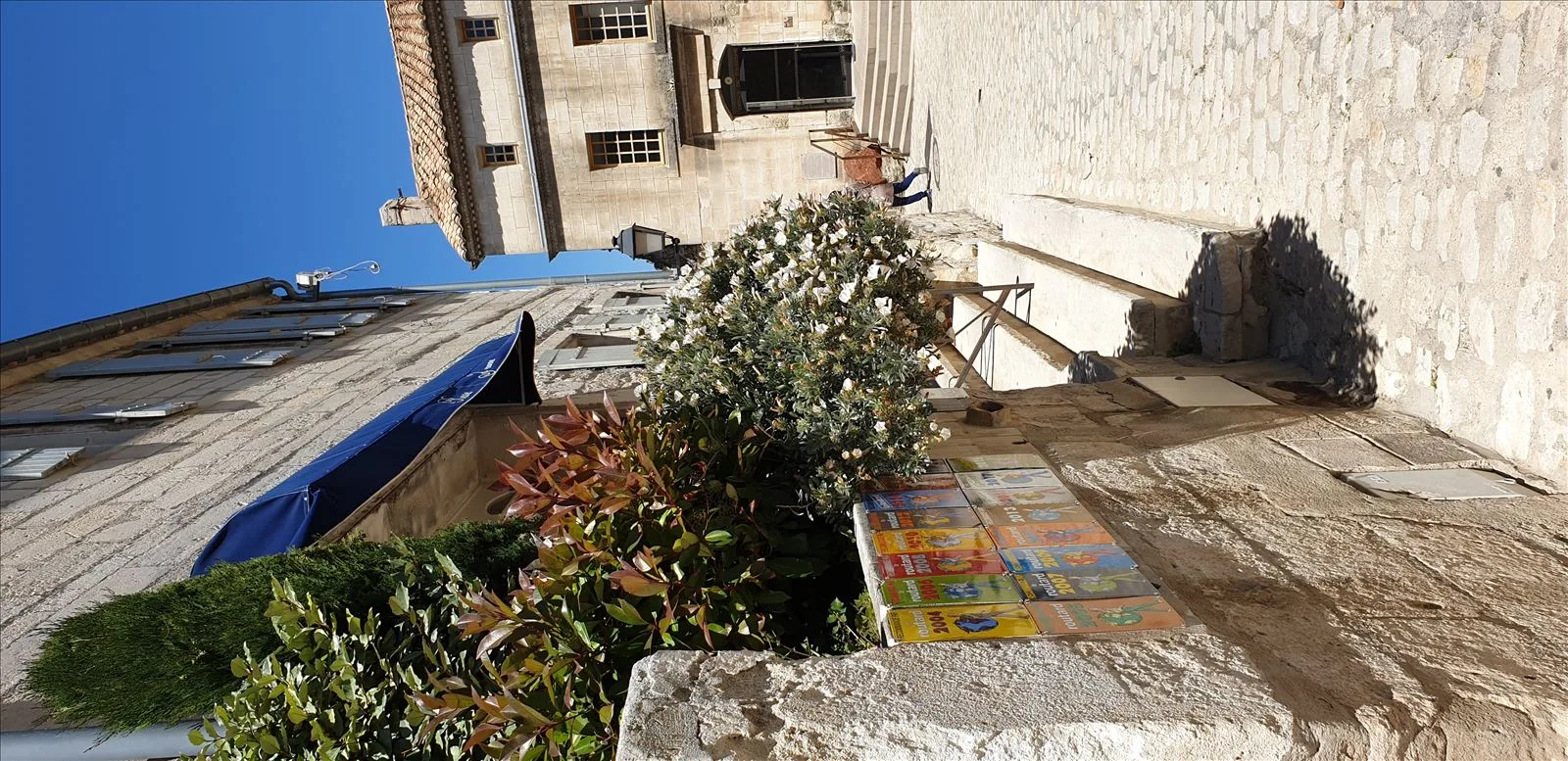 Terrace with a view of the valley at Le Bois