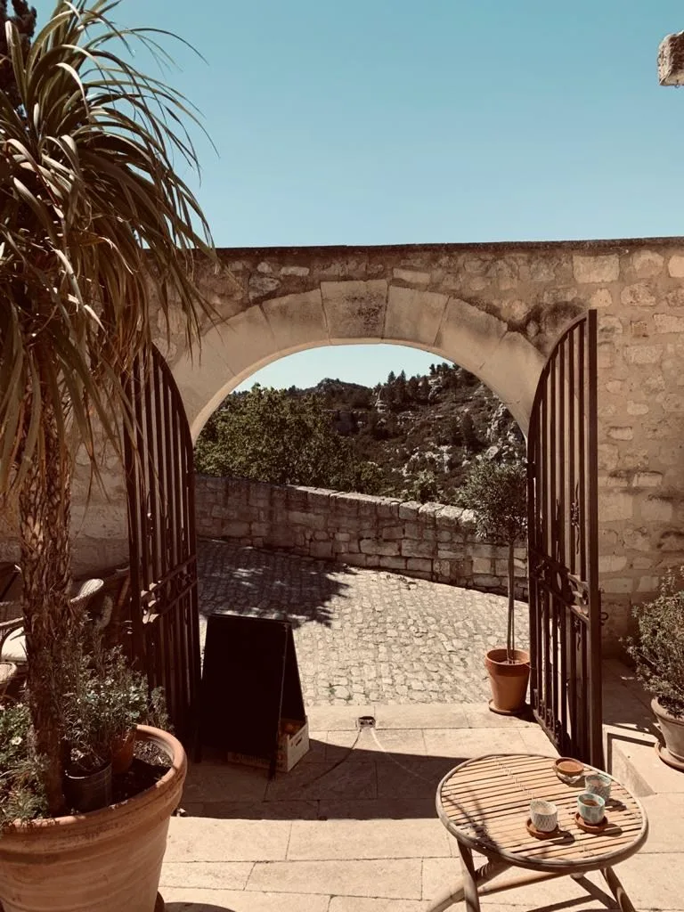 Stone gates of Le-Baux-de-Provence village