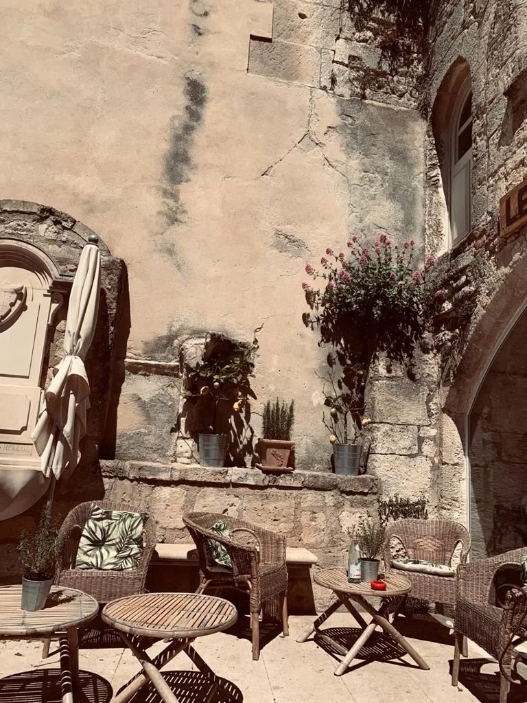 Bas-relief on stone wall in Le-Bo