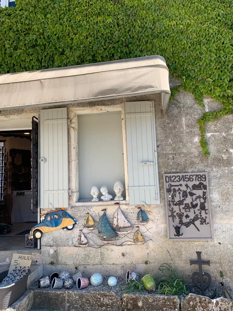 White shutter and window of Provençal house