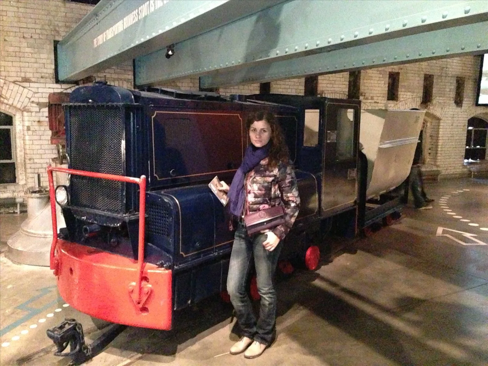 Tourist at the Guinness Storehouse exhibition