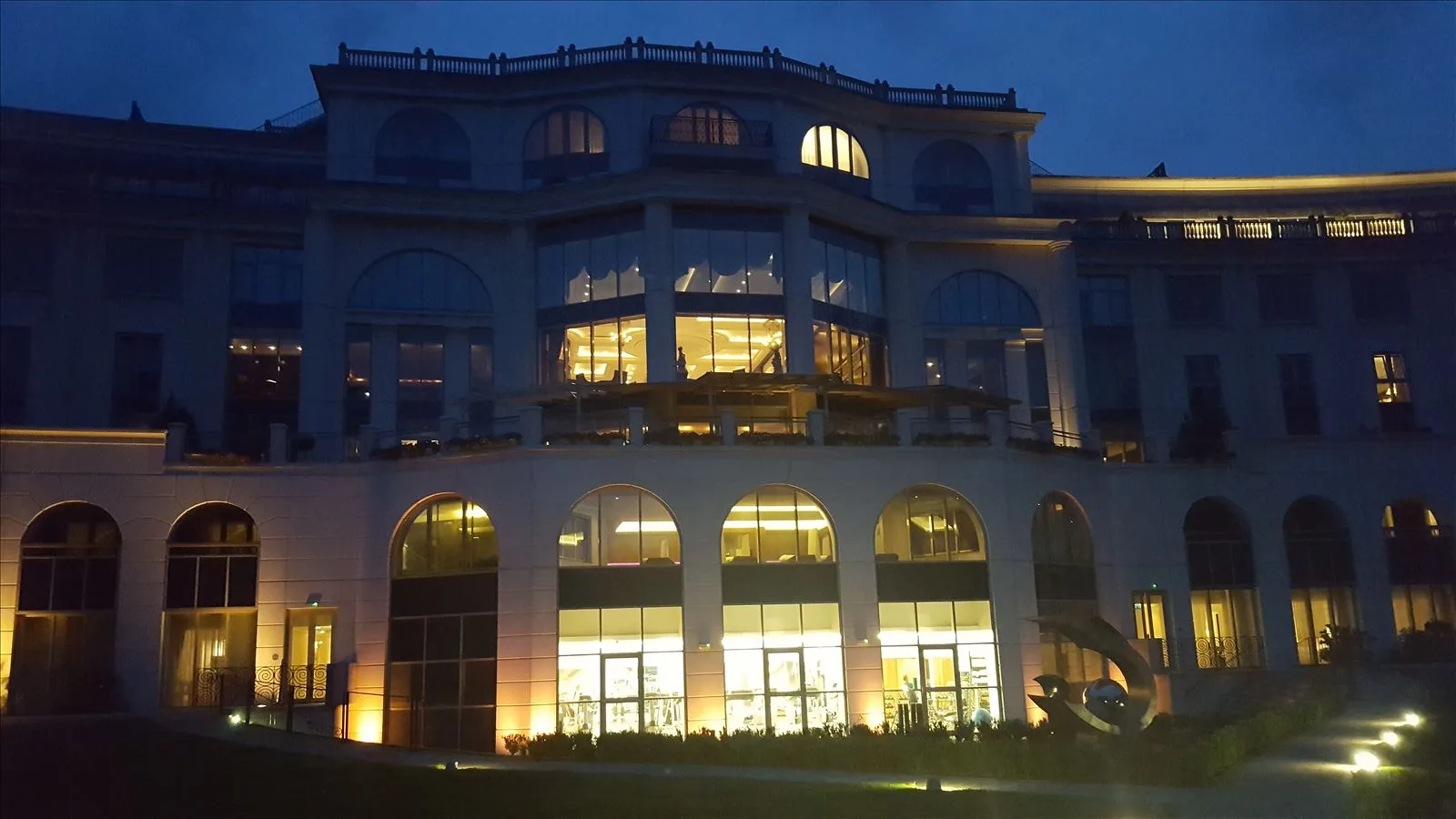 Guinness Storehouse building at night, Dublin