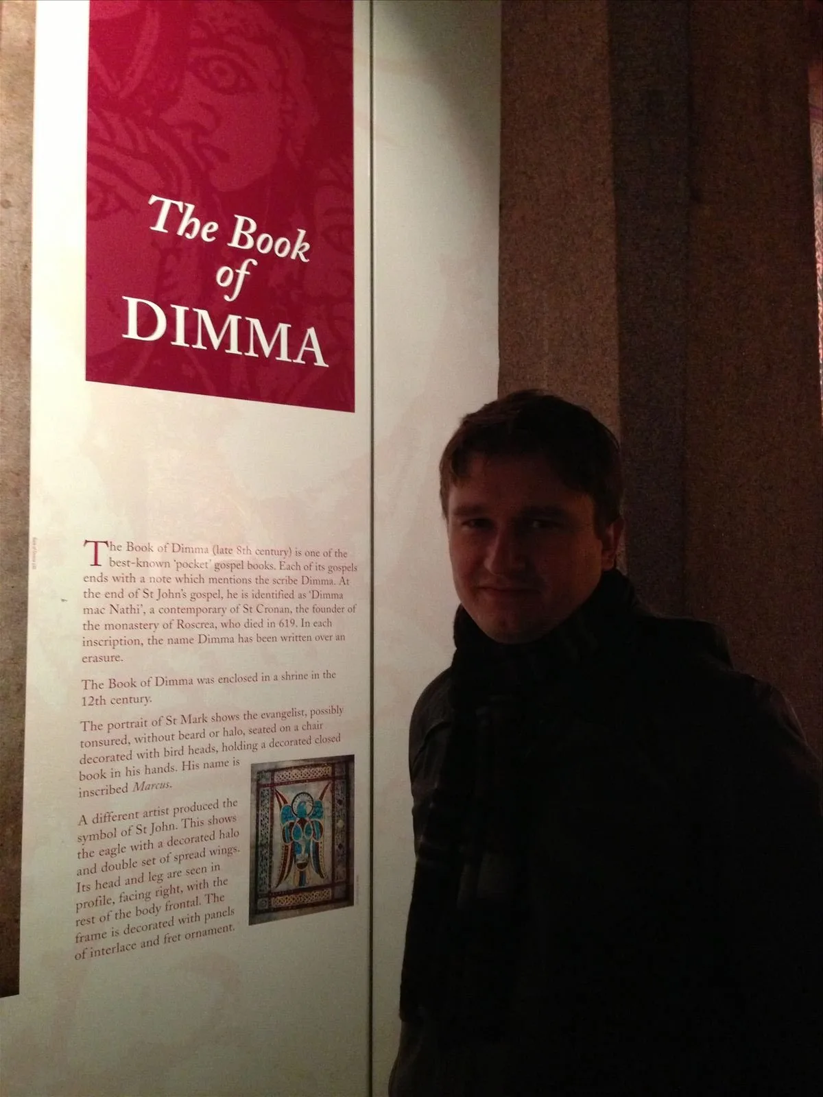 Exhibit with manuscript in Trinity College