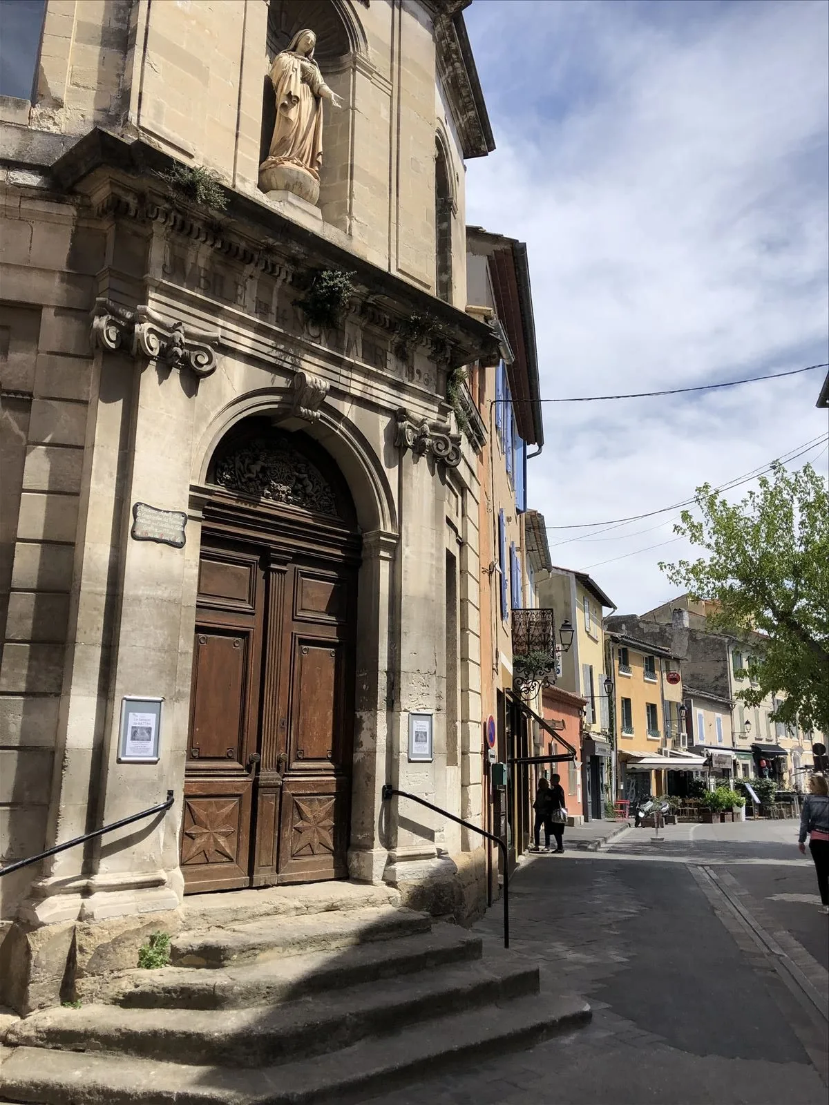 Medieval gates with arch