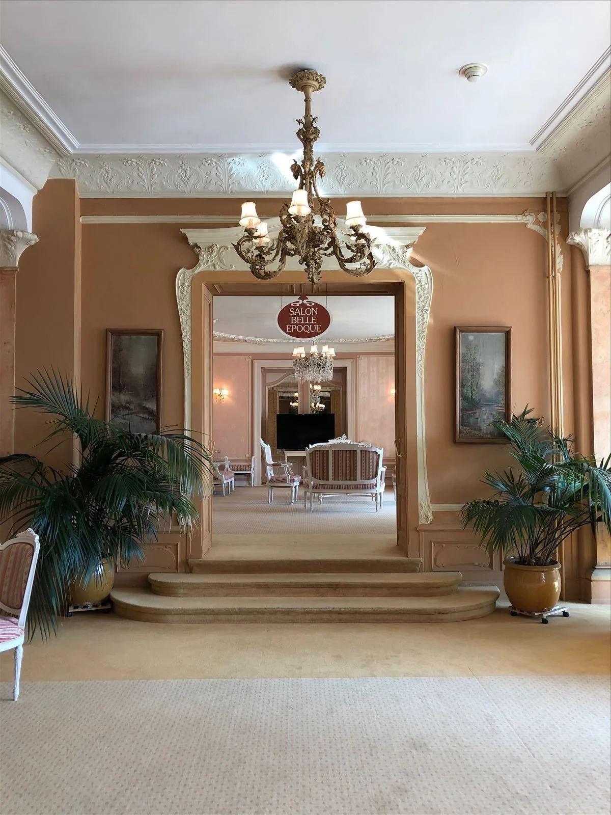 Interior of ballroom in hotel